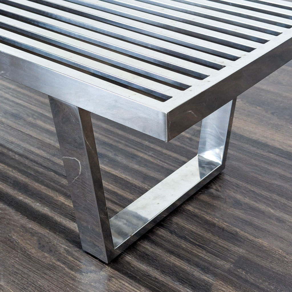 Modway Sauna Stainless Steel Bench