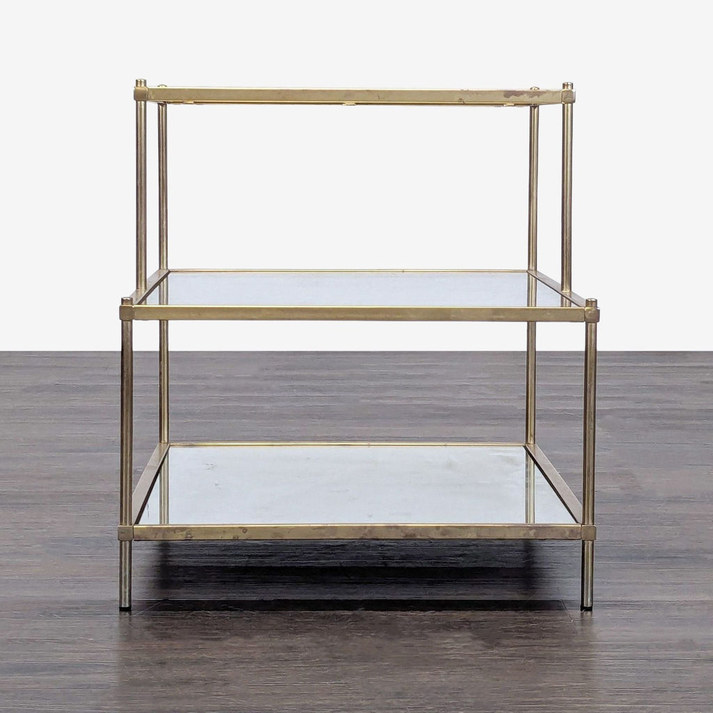 Stair Step Accent End Table