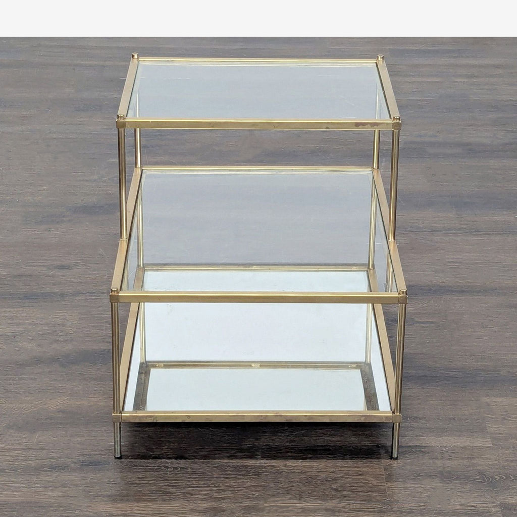 Stair Step Accent End Table