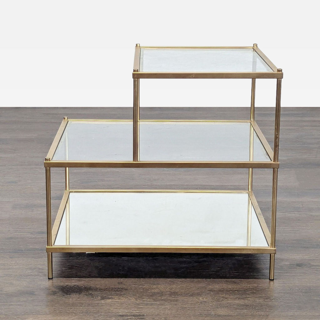 Stair Step Accent End Table