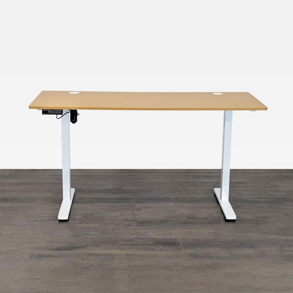 Koree Adjustable Height Electric Standing Desk – Modern Wood Finish