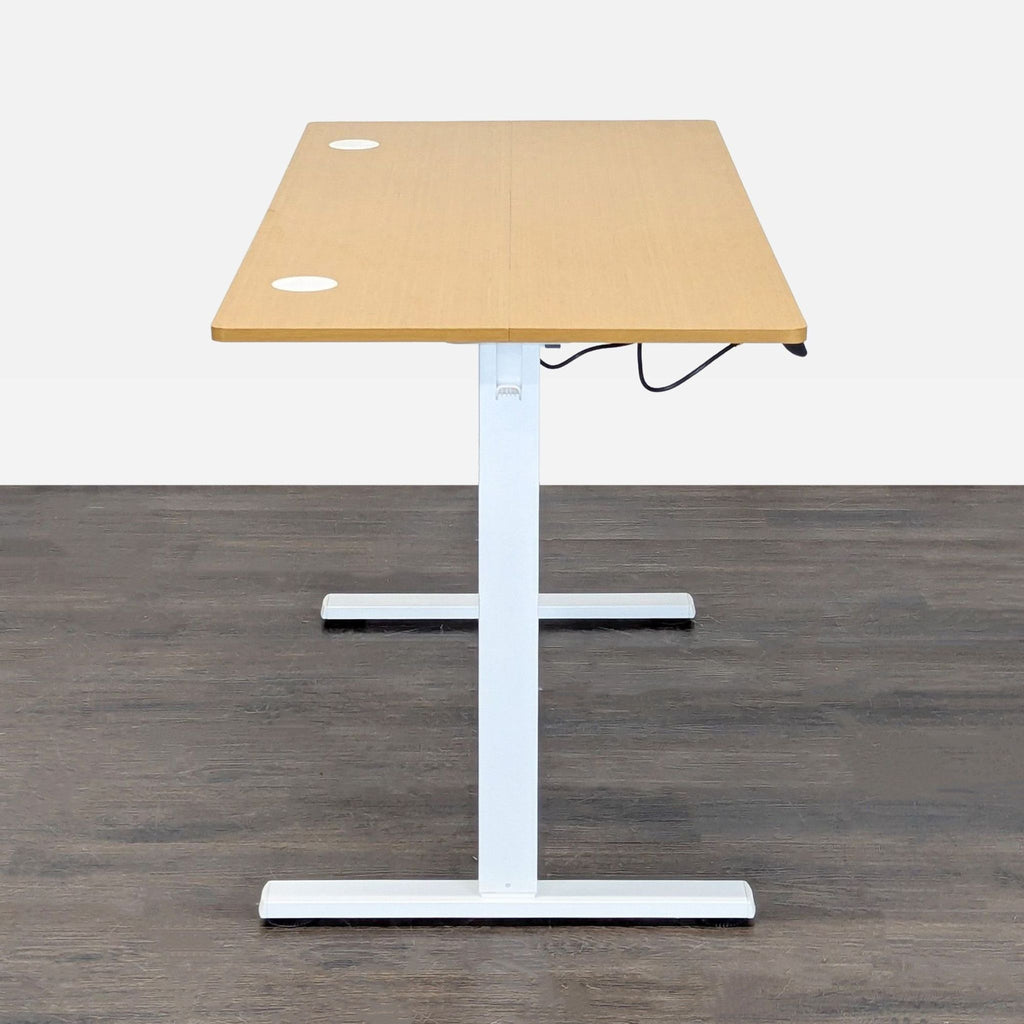 Koree Adjustable Height Electric Standing Desk – Modern Wood Finish