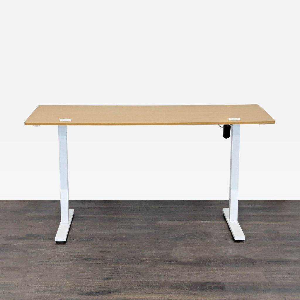 Koree Adjustable Height Electric Standing Desk – Modern Wood Finish
