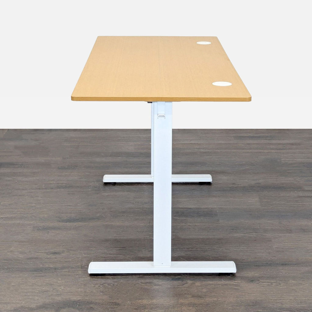 Koree Adjustable Height Electric Standing Desk – Modern Wood Finish