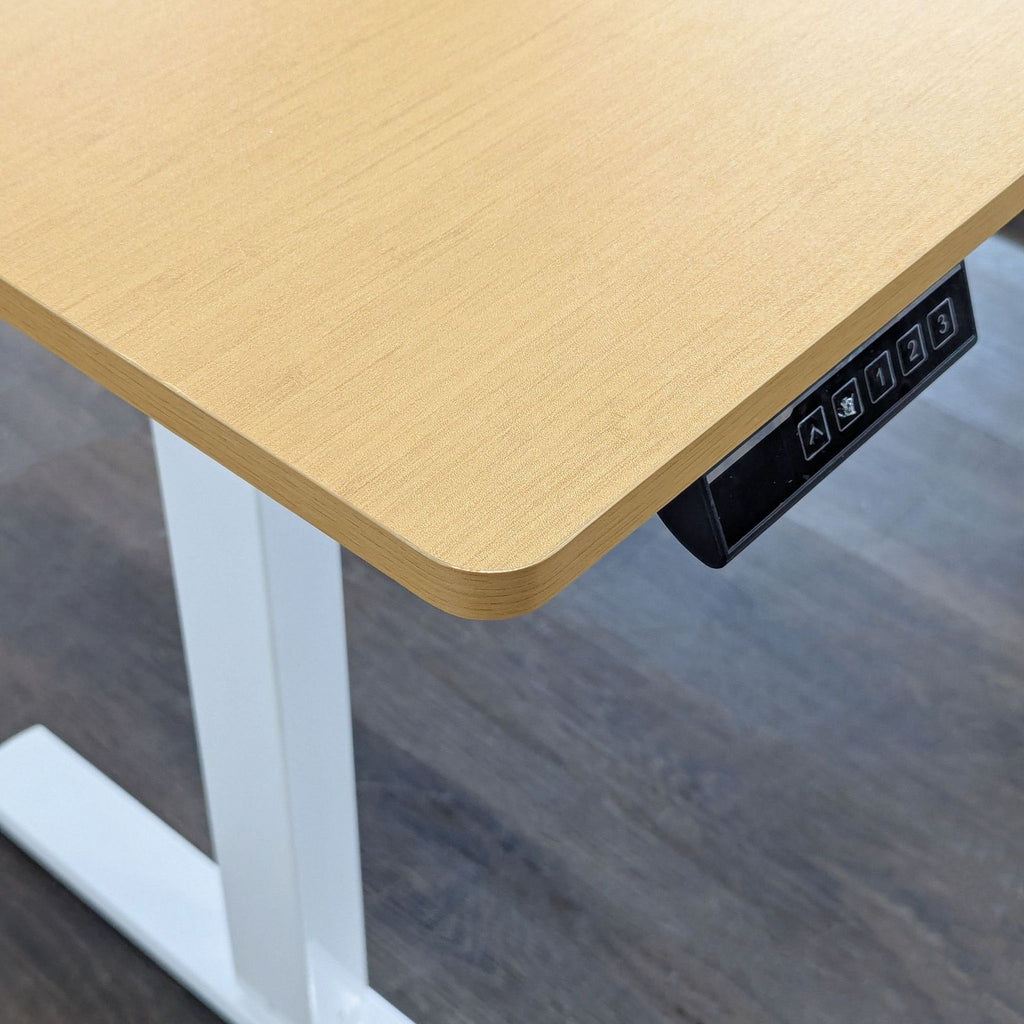 Koree Adjustable Height Electric Standing Desk – Modern Wood Finish