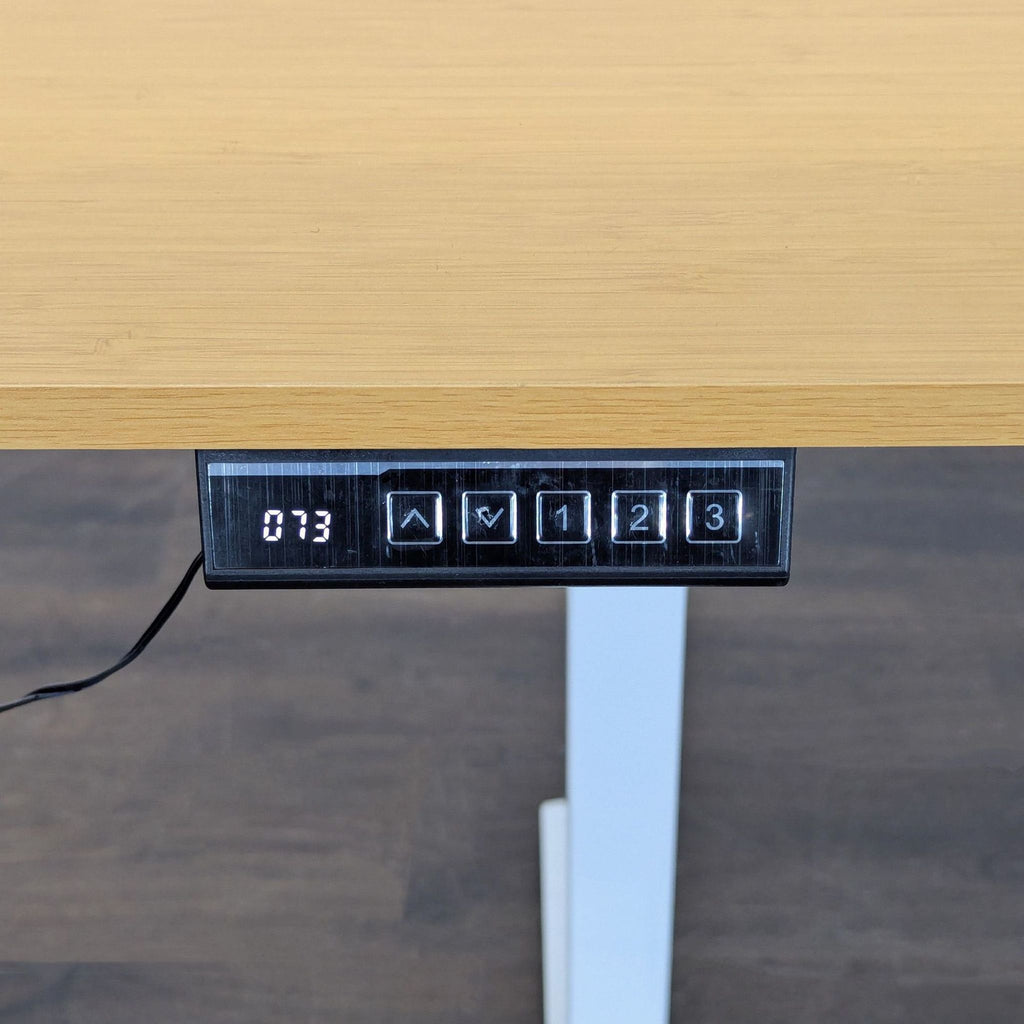 Koree Adjustable Height Electric Standing Desk – Modern Wood Finish