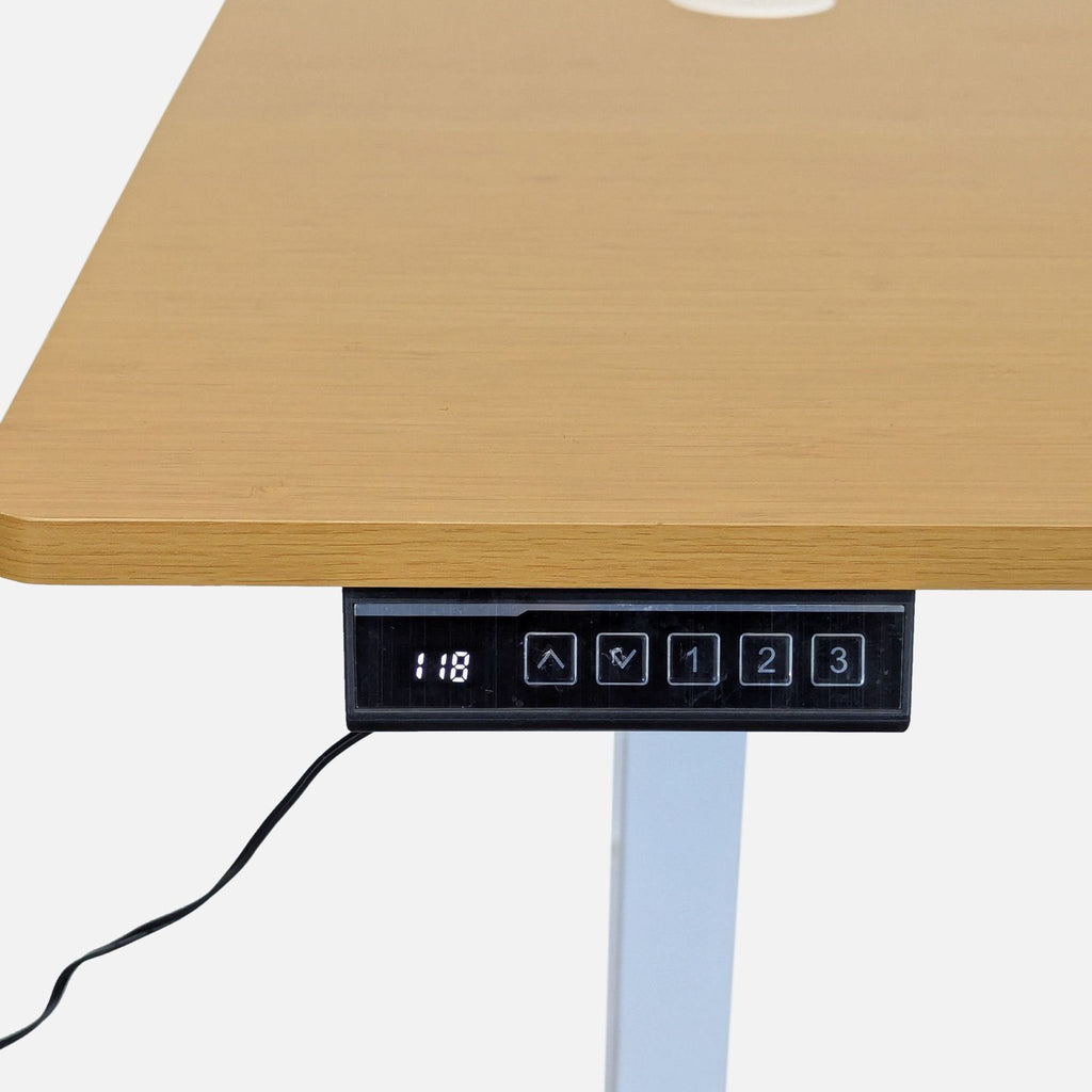 Koree Adjustable Height Electric Standing Desk – Modern Wood Finish