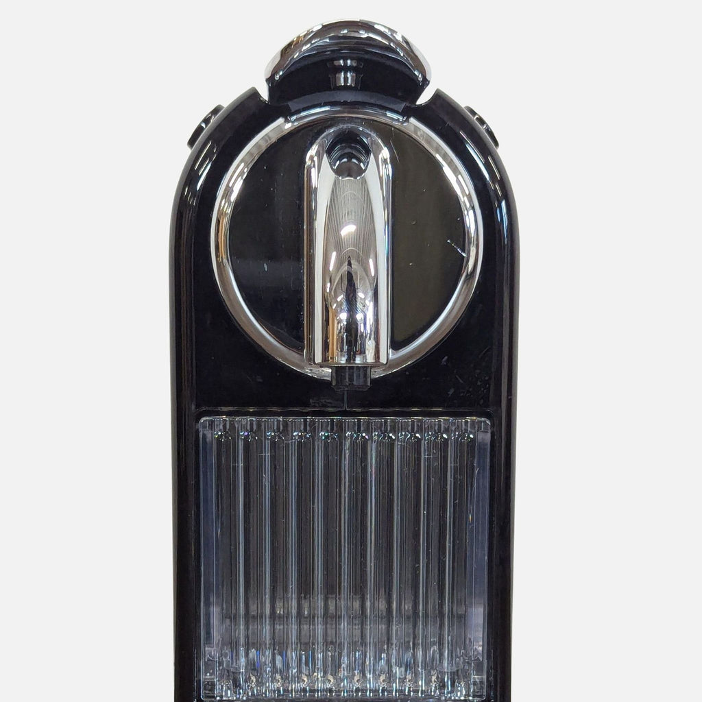 Nespresso espresso and coffee pod machine, black, easy one-touch controls, perfect for kitchen countertops.