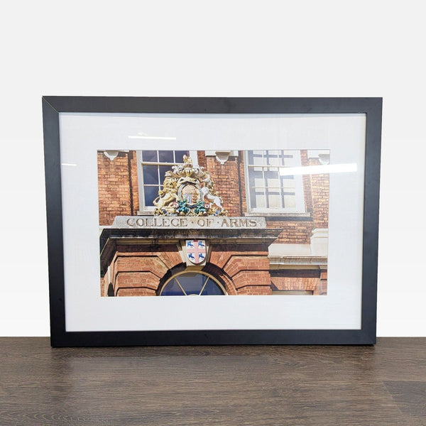 Framed College of Arms Print – Modern Black Frame, Ready to Hang