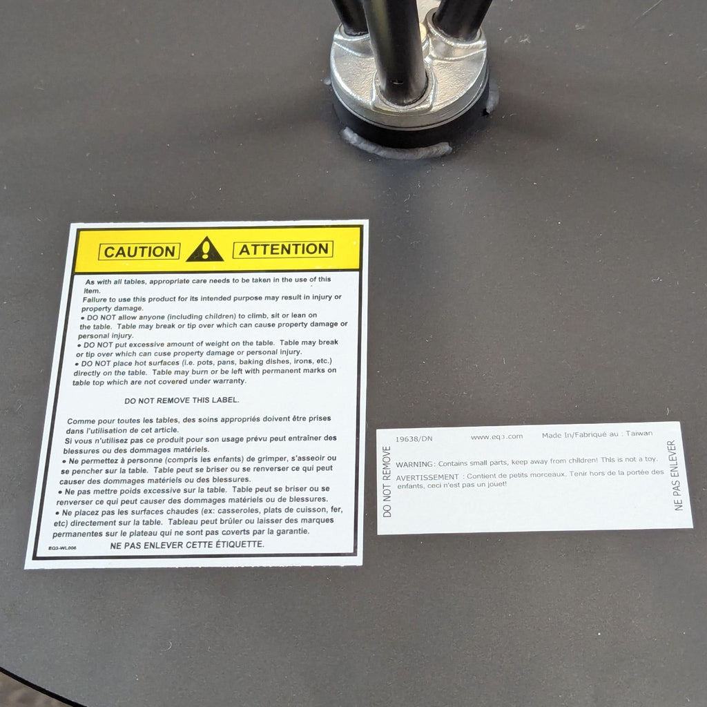 EQ3 Tripod Metal Accent Table
