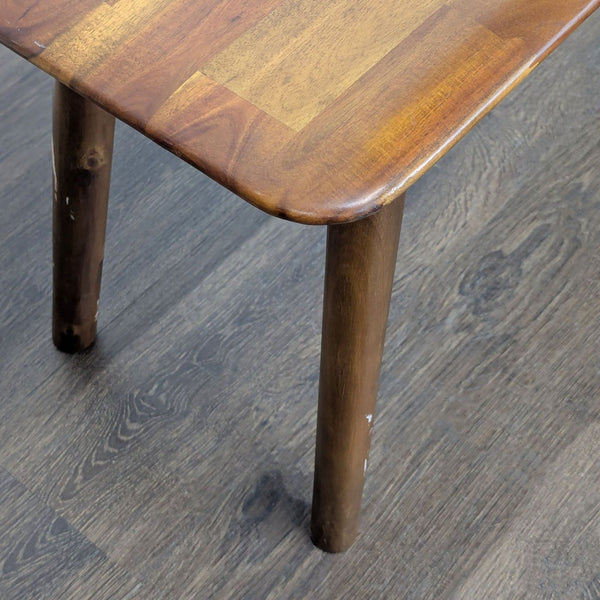 Certainly! Since you have not provided the images or their descriptions, I’ll generate three generic but distinct EQ3-branded alt text examples for stools, ottomans, and benches, each within 100 characters: