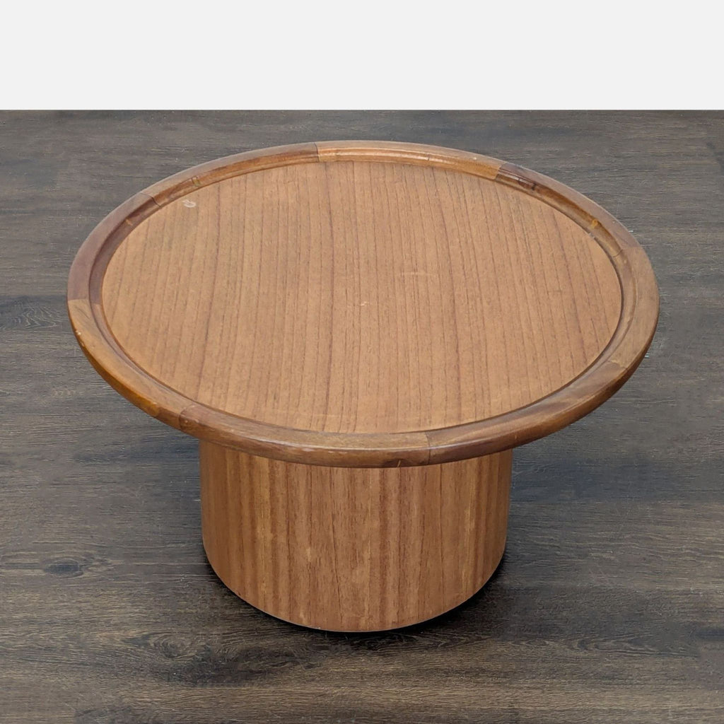 2. Contemporary Safavieh coffee table, ideal centerpiece for modern spaces with clean lines and neutral finish.  
