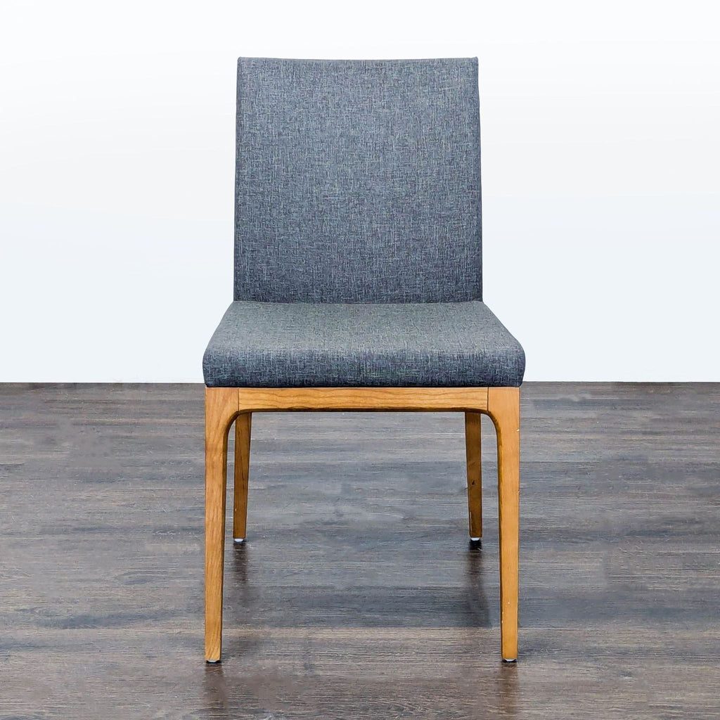 Upholstered dining chair with wood frame by New Pacific Direct, modern and comfortable design.  