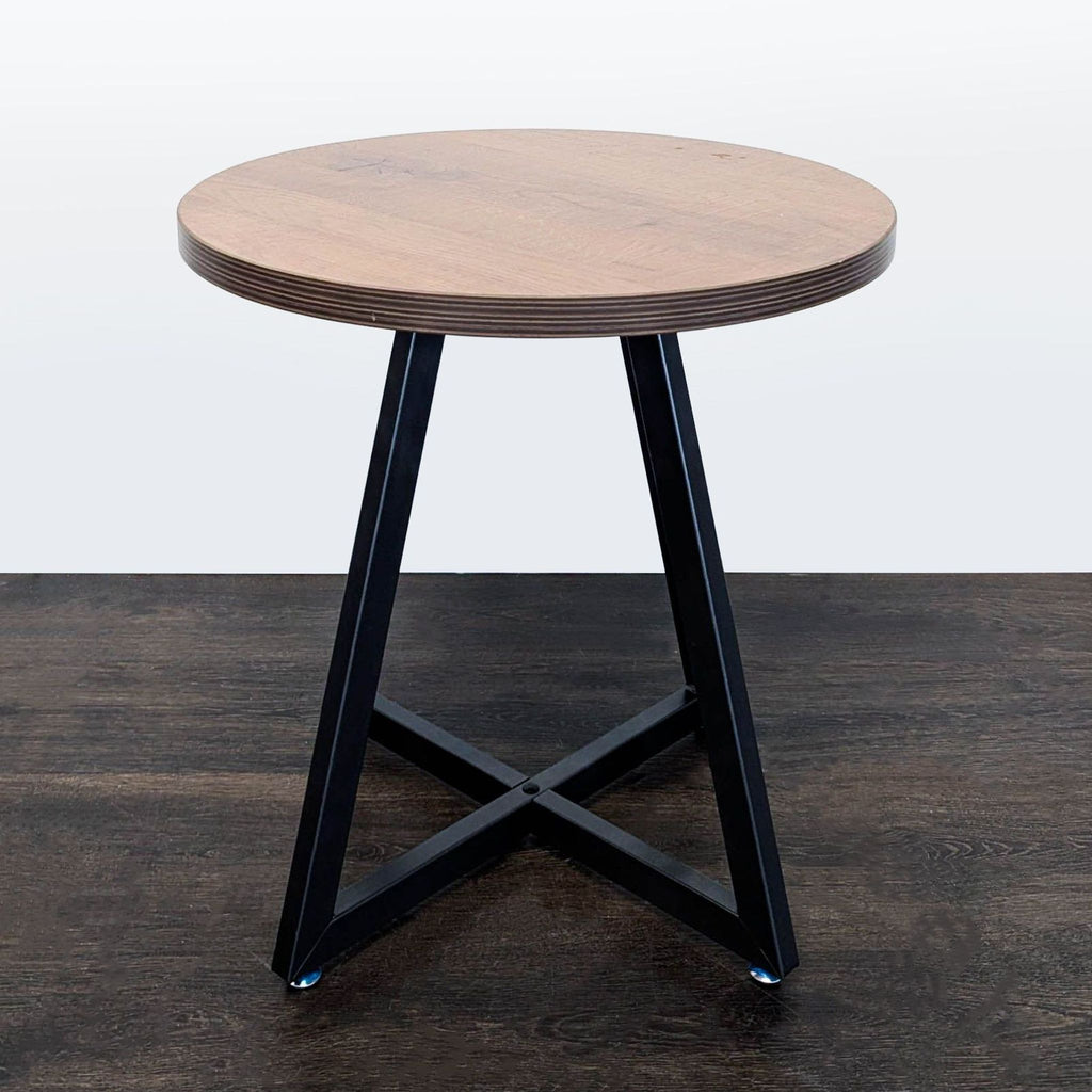 Certainly! However, it seems that the images or the full description weren't included in your message. Please provide the visual details or a description of the item, so I can create accurate and descriptive alt text for the side & console table by New Pacific Direct.