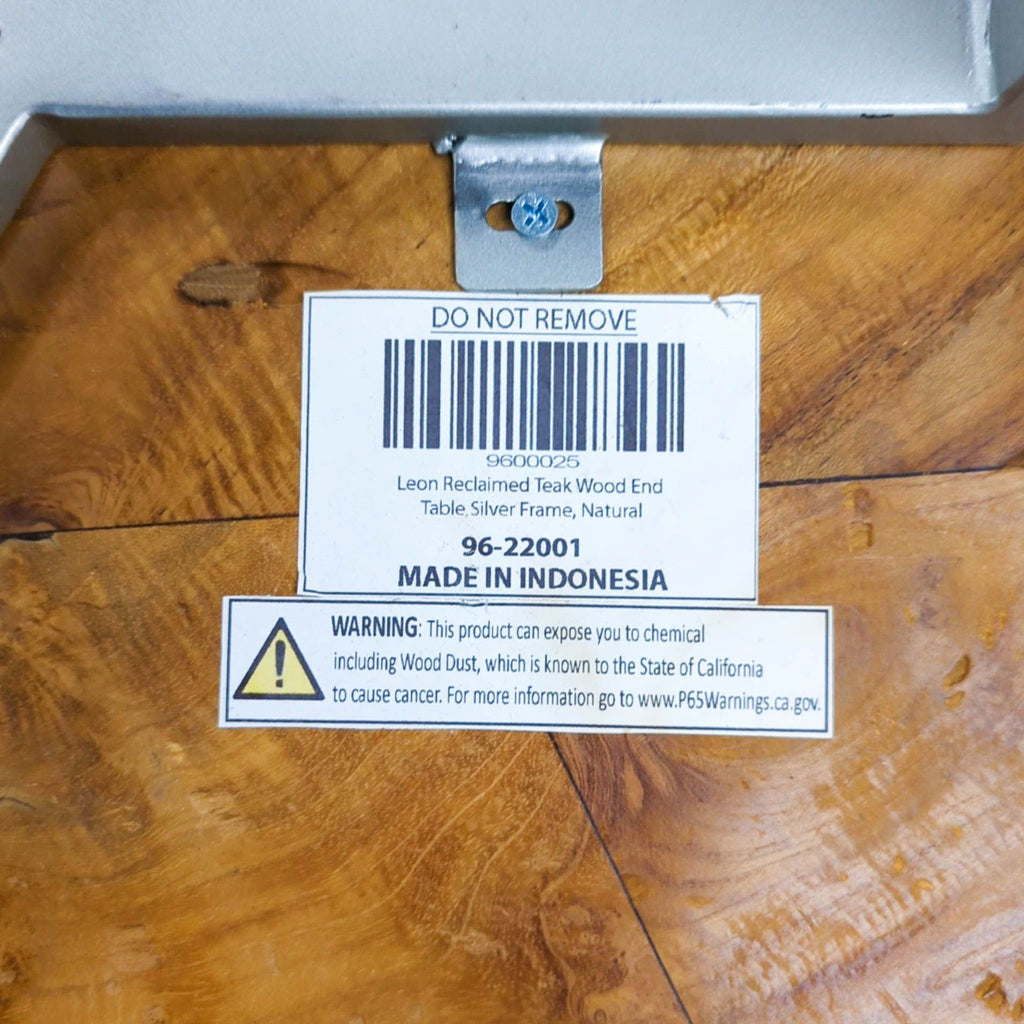 New Pacific Direct Leon Reclaimed Teak Wood End Table