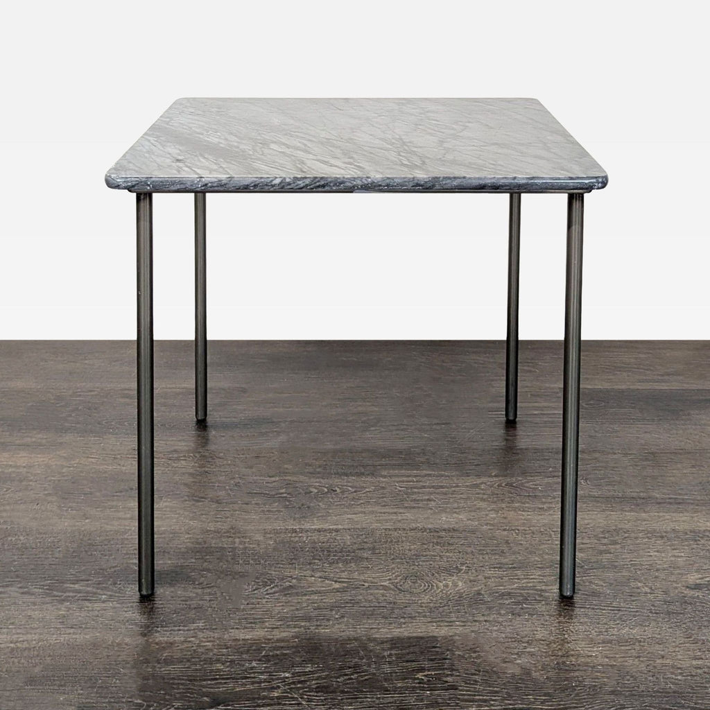 Marble Top Side Table on Metal Legs
