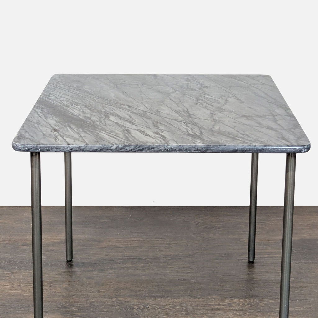 Marble Top Side Table on Metal Legs