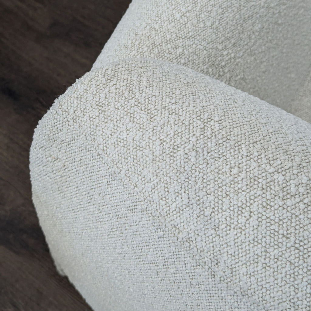 New Pacific Direct Modern Lounge Chair – Soft White Curved Design