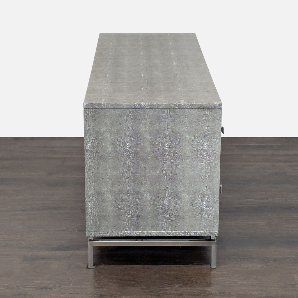 CB2 Shagreen Modern Grey 4-Drawer Dresser with Metal Base - Accepted Offer (22.22% discount)