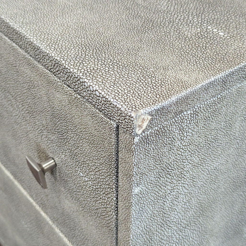CB2 Shagreen Modern Grey 4-Drawer Dresser with Metal Base - Accepted Offer (22.22% discount)