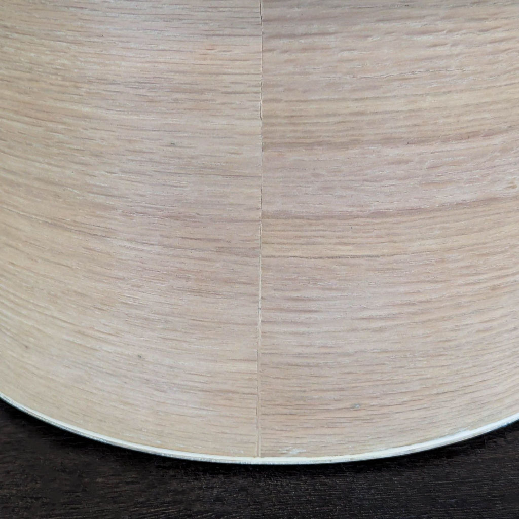 Oak Oval Coffee Table with Pedestal Base