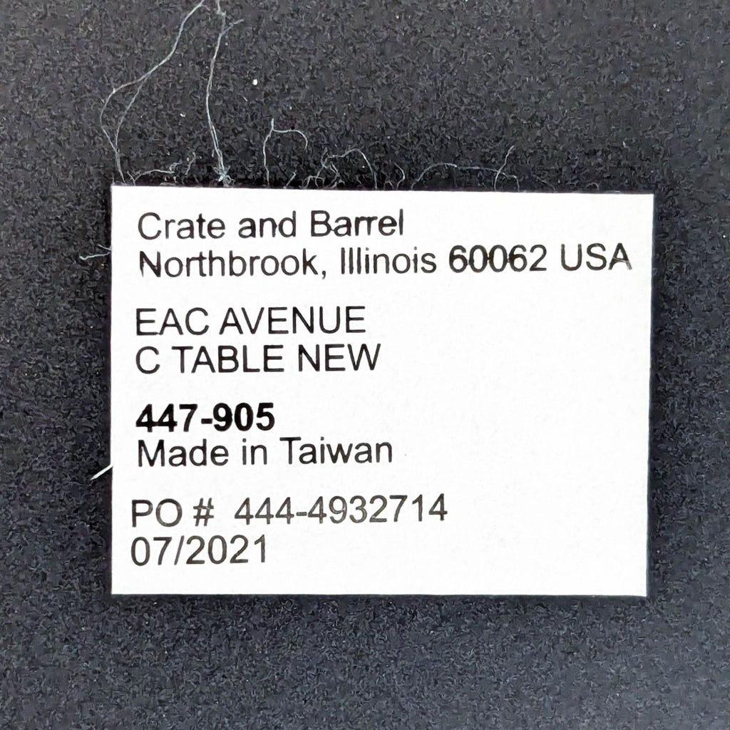 Crate & Barrel Metal CAC Avenue C Table
