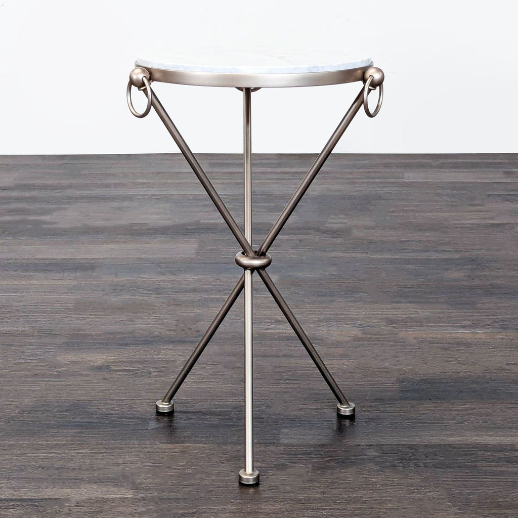 Marble Top Tripod Side Table