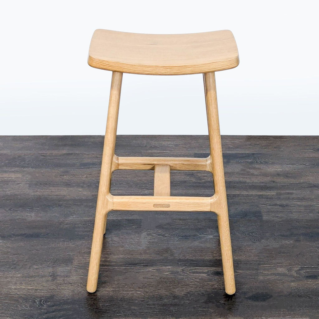 Article Solid Wood Counter Height Stool – Modern Scandinavian Style