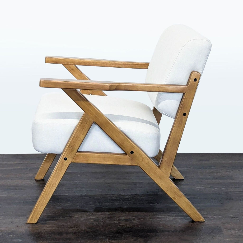 Anji Cozy Home Ltd. Modern Lounge Chair with Wooden Frame and Cushions