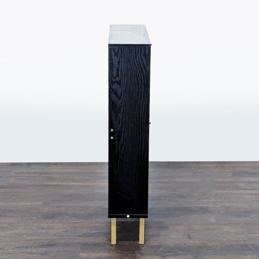 Semicircle Rattan Two Door Shoe Cabinet