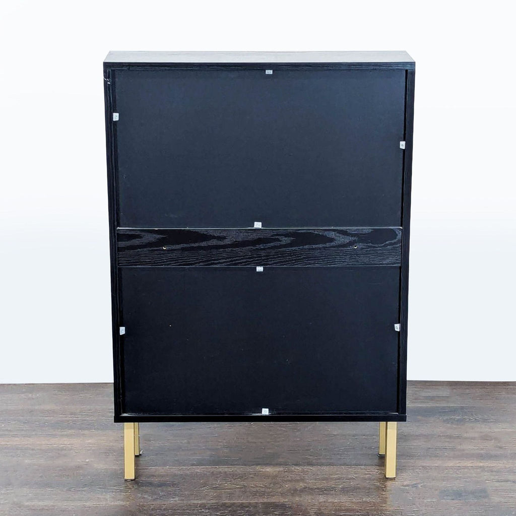 Semicircle Rattan Two Door Shoe Cabinet