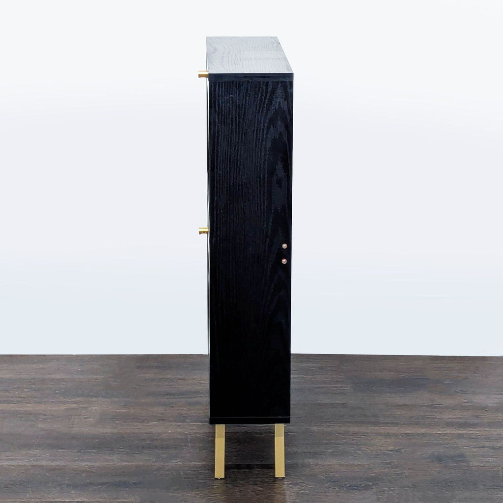 Semicircle Rattan Two Door Shoe Cabinet