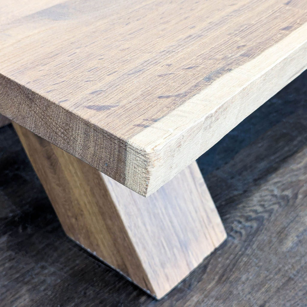 Restoration Hardware Oak Brule Live Edge Coffee Table