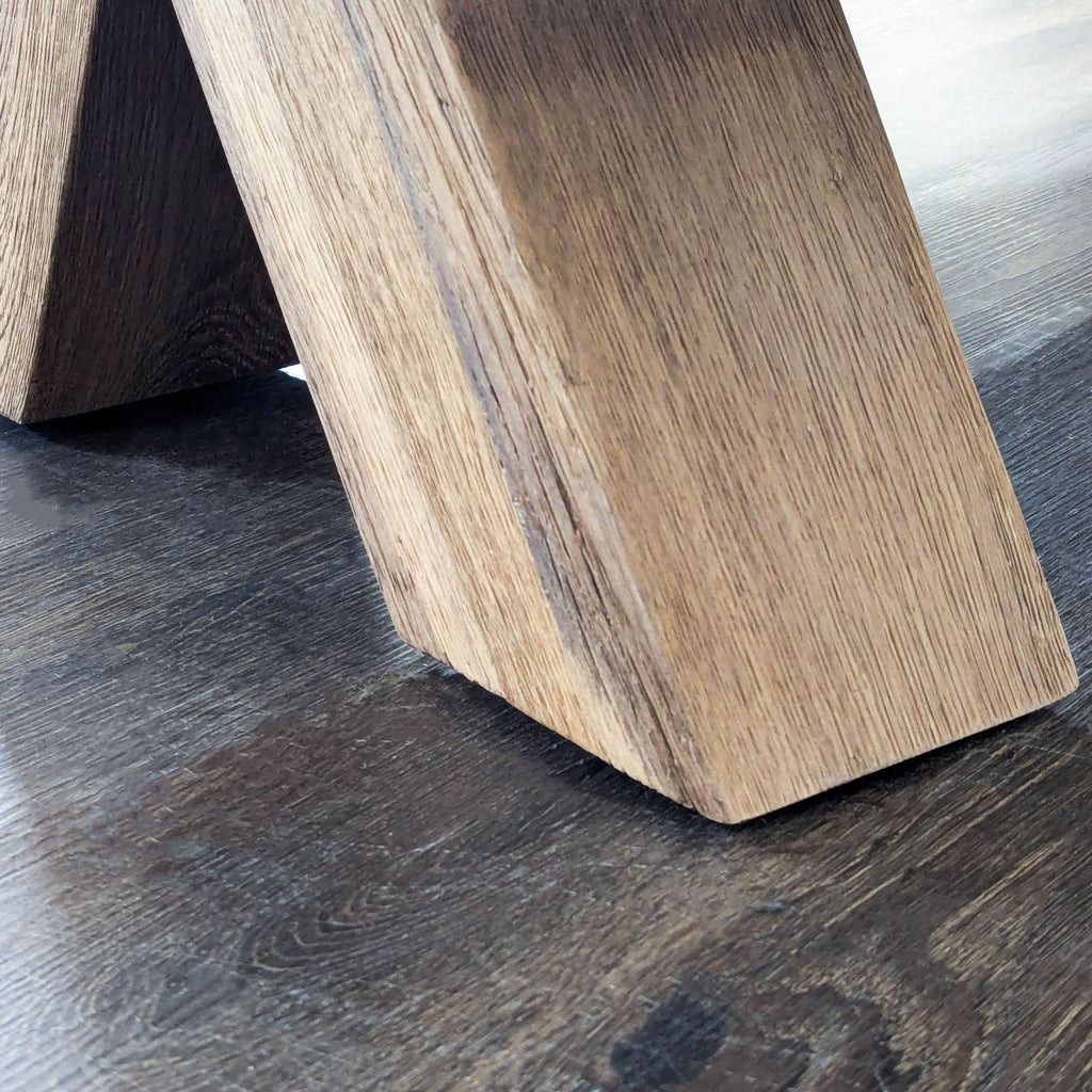Restoration Hardware Oak Brule Live Edge Coffee Table