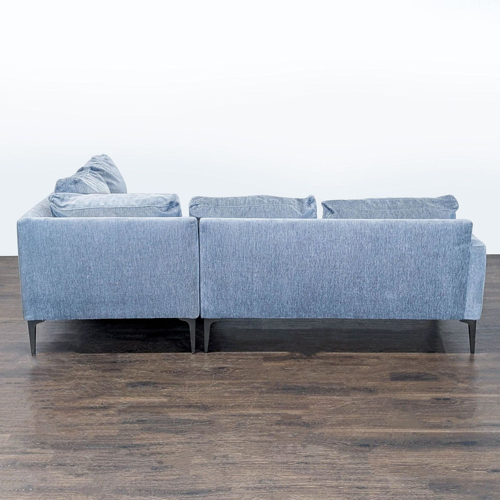 West Elm Andes Modern Gray Sectional Sofa – Spacious and Comfortable