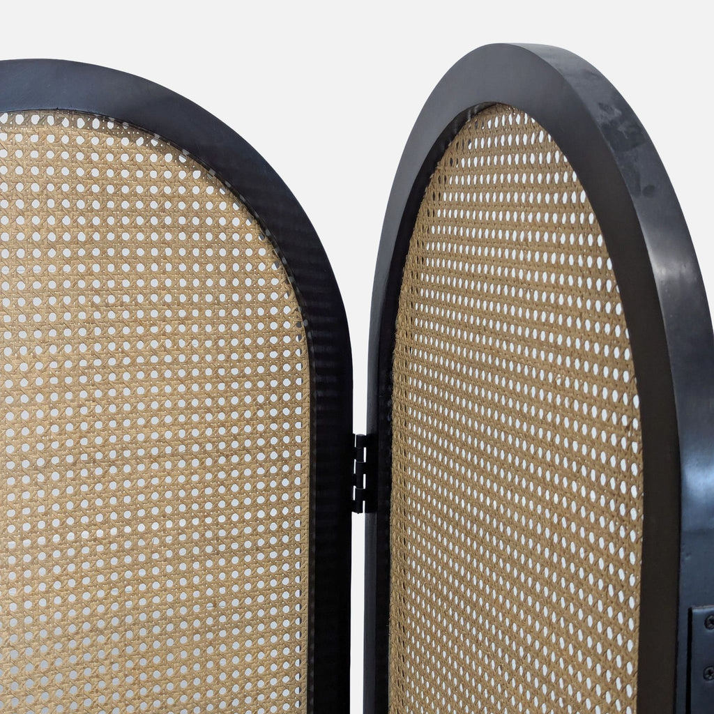Crate & Barrel Anaise Cane Room Divider Screen
