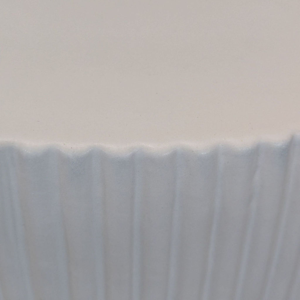 West Elm White Fluted Side Table