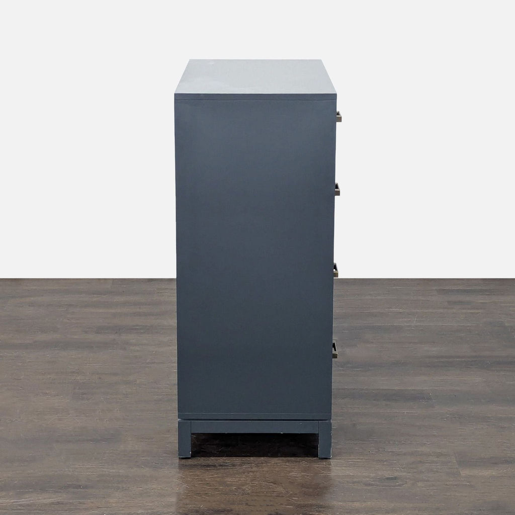 The Land of Nod Cargo Modern 4-Drawer Dresser with Brass Handles