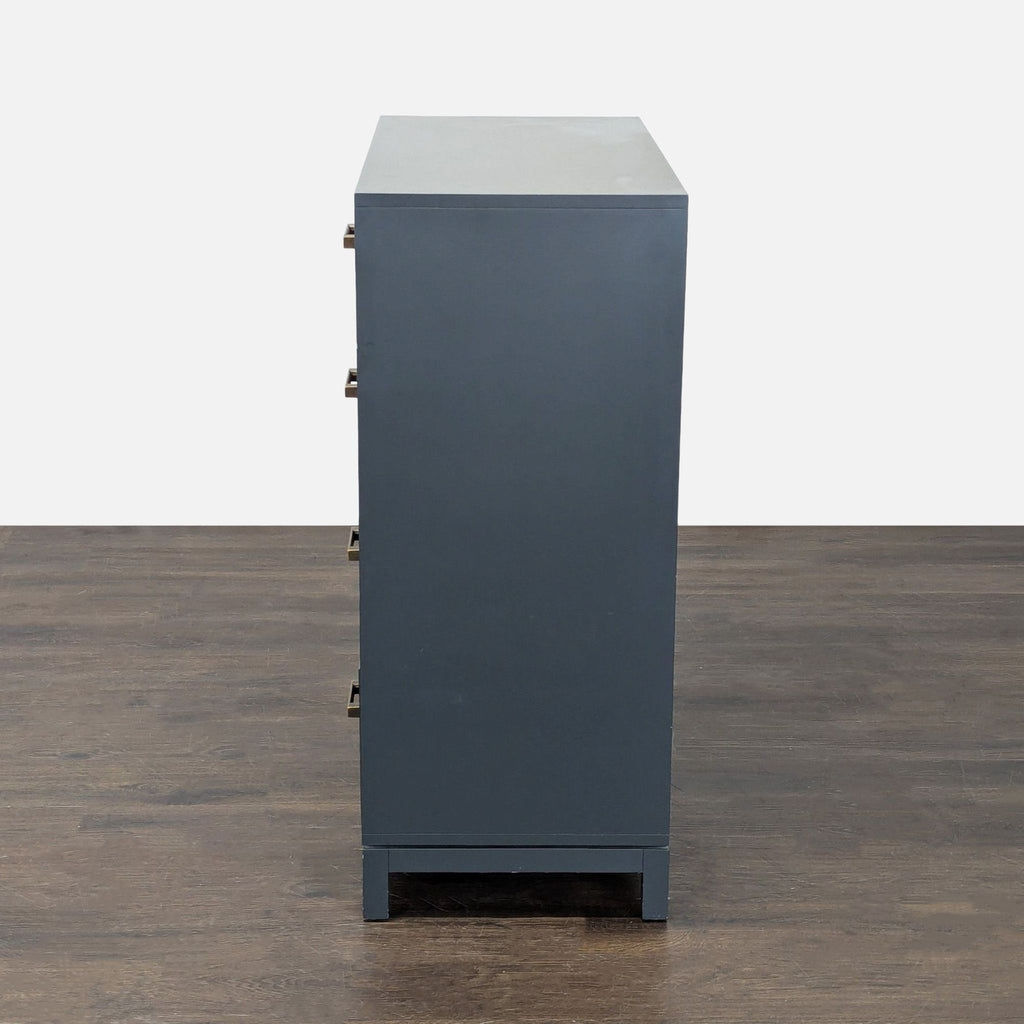 The Land of Nod Cargo Modern 4-Drawer Dresser with Brass Handles