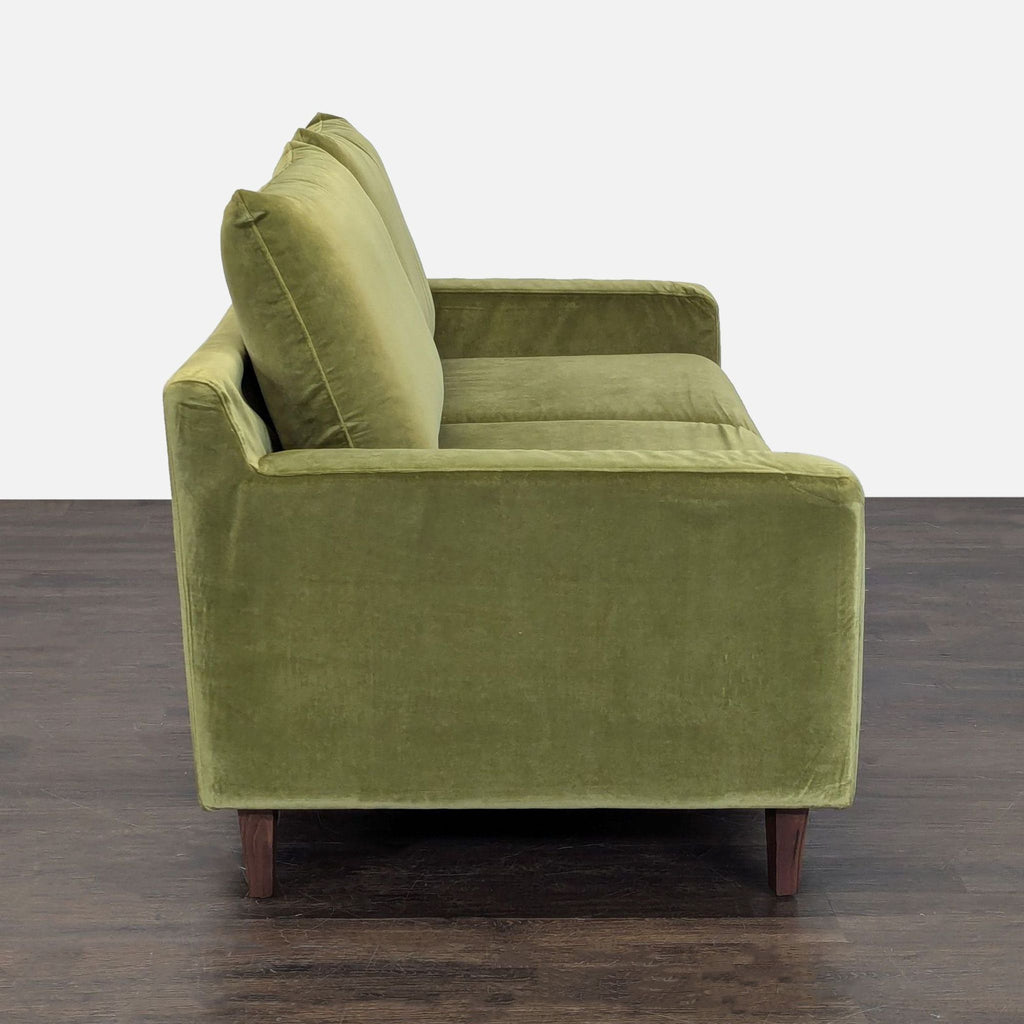 Certainly! However, I notice that you mentioned "these images" but did not provide or describe any images. To craft accurate and relevant alt texts for your images, could you please provide a brief description of what each image looks like (for example: color, material, unique features, setting, or style of the loveseat)? 