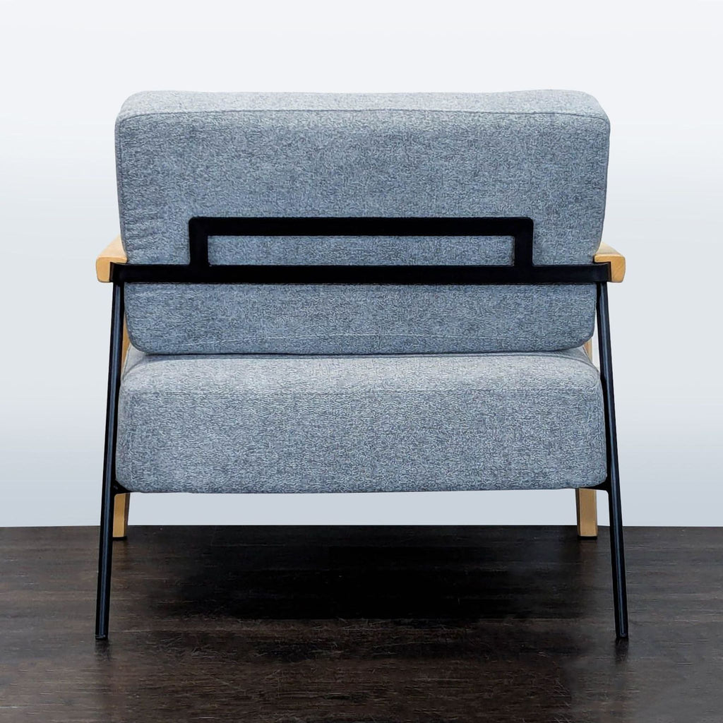 Kimball International kimball International Laverick Modern Lounge Chair with Light Wood Arms