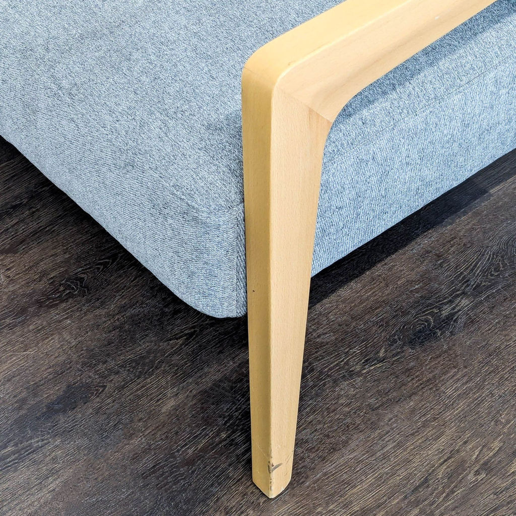 Kimball International kimball International Laverick Modern Lounge Chair with Light Wood Arms