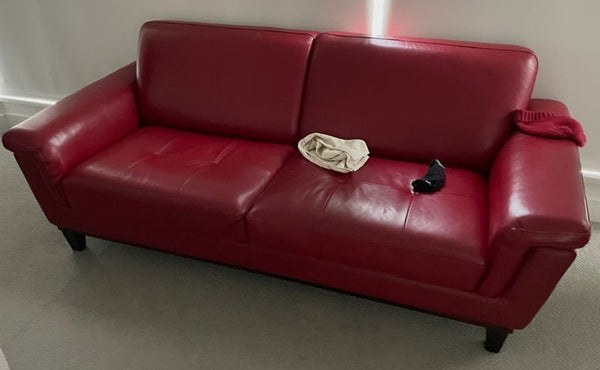 Modern 3-seat couch from Ana Furniture, made around 2019, featuring a sleek and neutral design.
