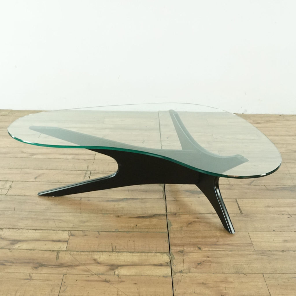 Scandinavian Designs Glass Top Coffee Table