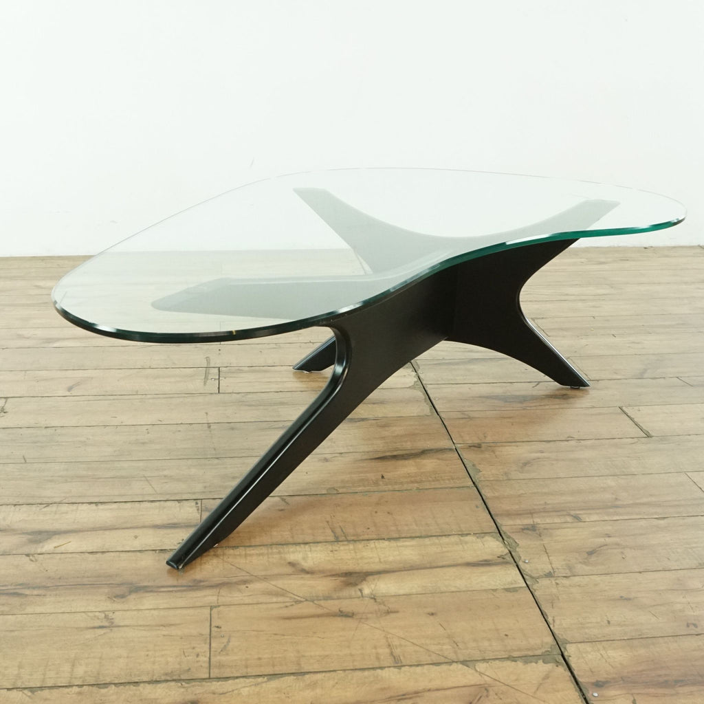 Scandinavian Designs Glass Top Coffee Table