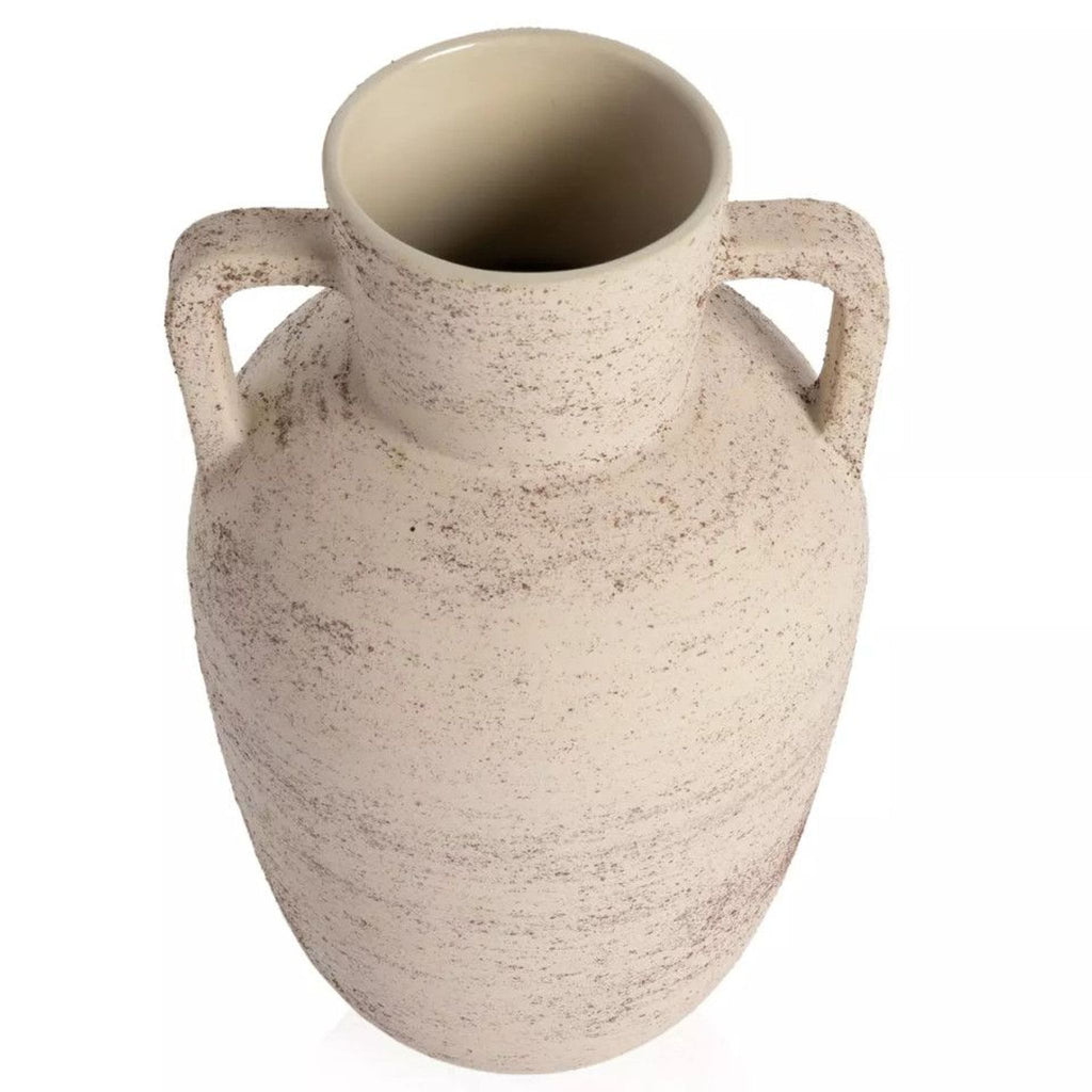 a vase with two handles