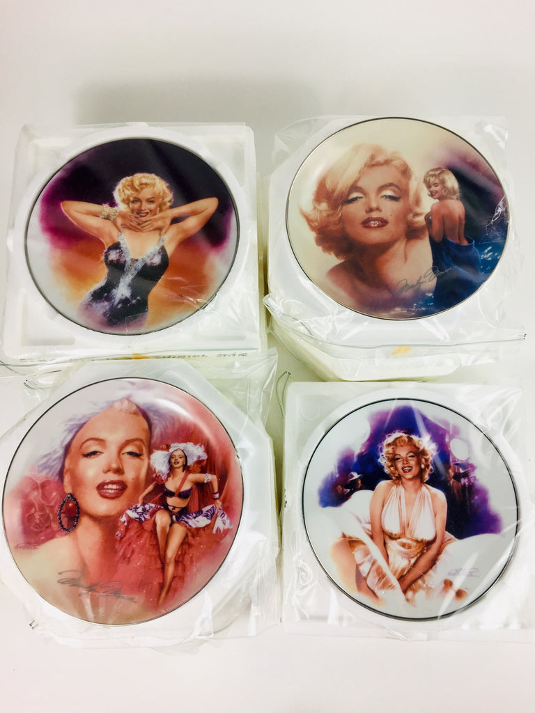 Collection Of 28 Bradford Exchange Collector Plates Of Marilyn Monroe