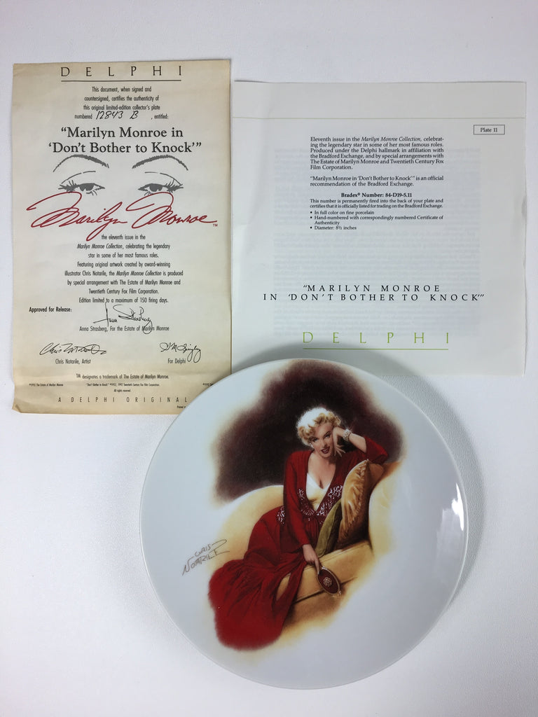 Collection Of 28 Bradford Exchange Collector Plates Of Marilyn Monroe