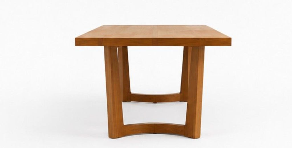 Holly Hunt Trice Dining Table, used as a coffee table, featuring a refined, contemporary look from 2015.