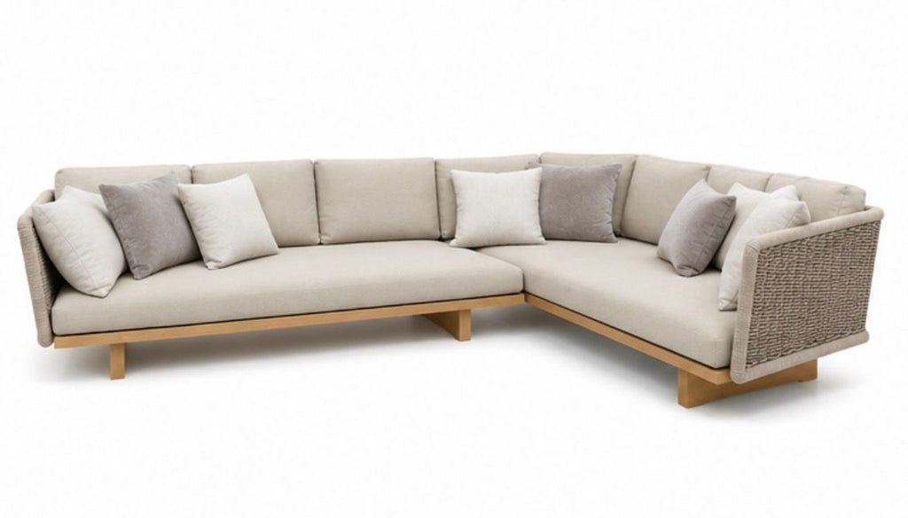 Contemporary sectional sofa by Paola Lenti, model Sabi, presented as a luxury piece from 2015.  